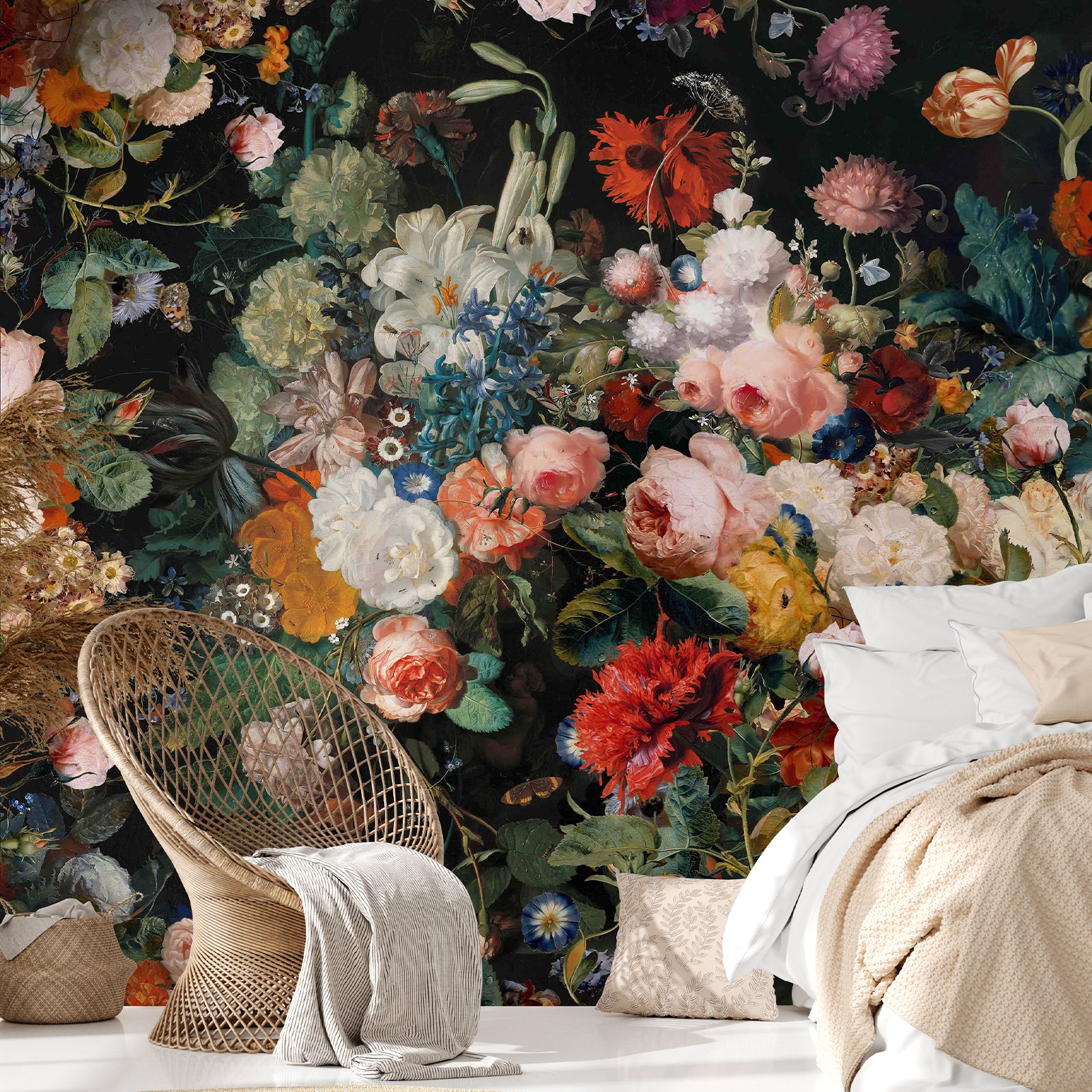 Colorful Flowers Mural